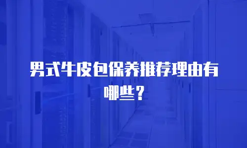 男式牛皮包保养推荐理由有哪些？