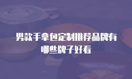 男款手拿包定制推荐品牌有哪些牌子好看