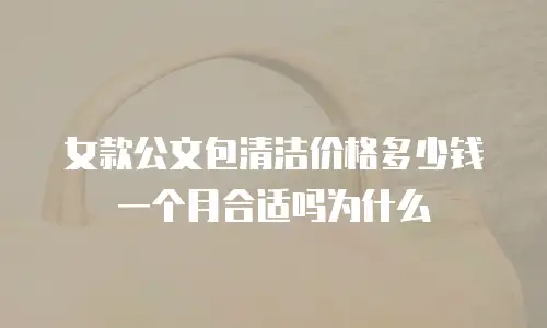 女款公文包清洁价格多少钱一个月合适吗为什么