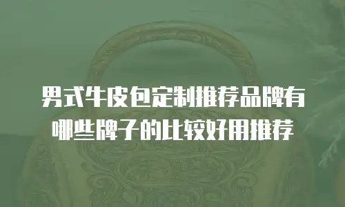 男式牛皮包定制推荐品牌有哪些牌子的比较好用推荐