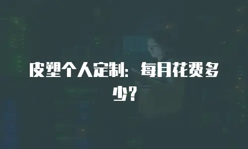 皮塑个人定制：每月花费多少？