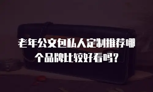 老年公文包私人定制推荐哪个品牌比较好看吗？