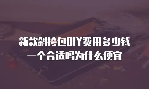 新款斜挎包DIY费用多少钱一个合适吗为什么便宜