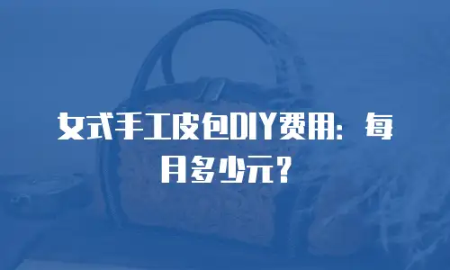 女式手工皮包DIY费用：每月多少元？