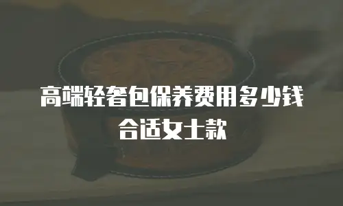 高端轻奢包保养费用多少钱合适女士款