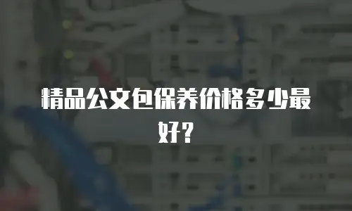 精品公文包保养价格多少最好？