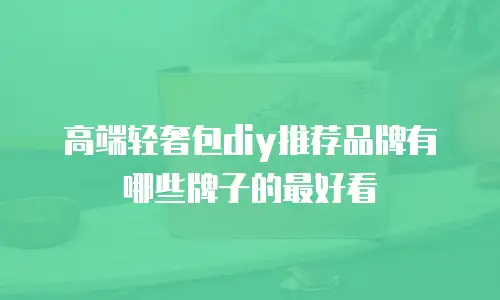 高端轻奢包diy推荐品牌有哪些牌子的最好看