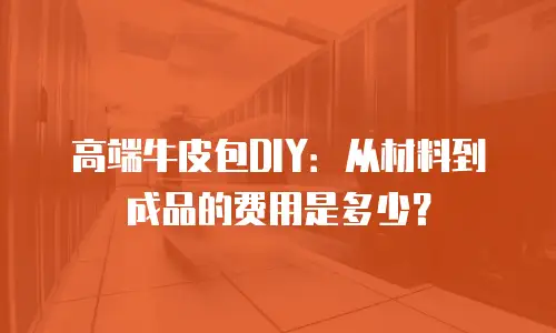 高端牛皮包DIY：从材料到成品的费用是多少？