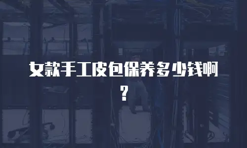 女款手工皮包保养多少钱啊?