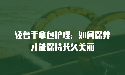 轻奢手拿包护理：如何保养才能保持长久美丽