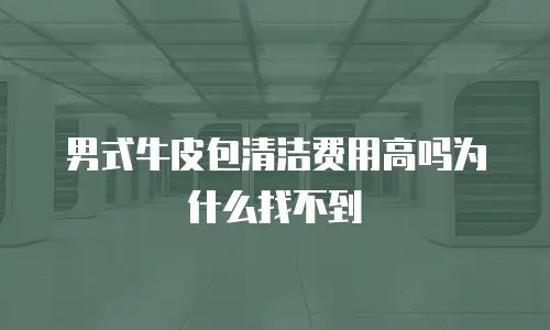 男式牛皮包清洁费用高吗为什么找不到