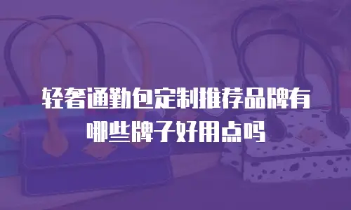 轻奢通勤包定制推荐品牌有哪些牌子好用点吗