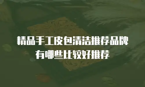 精品手工皮包清洁推荐品牌有哪些比较好推荐