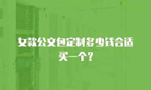 女款公文包定制多少钱合适买一个？