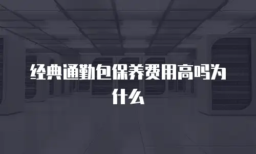 经典通勤包保养费用高吗为什么