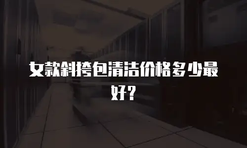 女款斜挎包清洁价格多少最好？