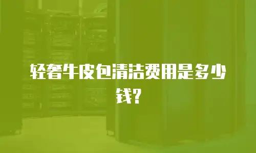 轻奢牛皮包清洁费用是多少钱？