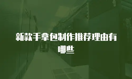 新款手拿包制作推荐理由有哪些