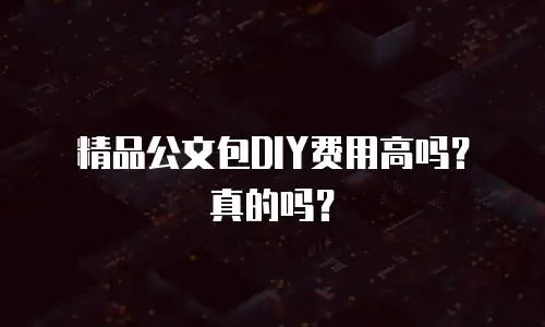 精品公文包DIY费用高吗？真的吗？