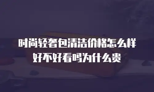 时尚轻奢包清洁价格怎么样好不好看吗为什么贵