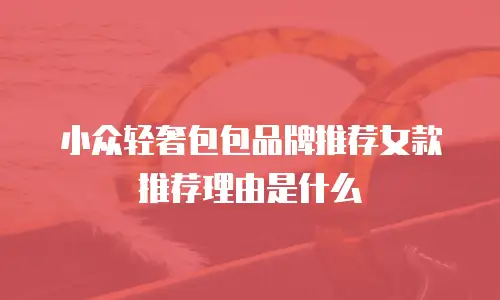 小众轻奢包包品牌推荐女款推荐理由是什么
