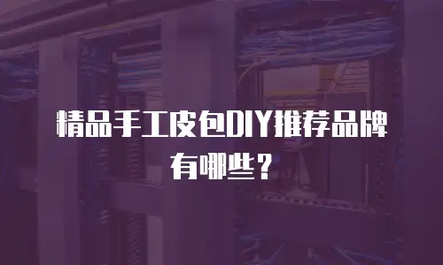 精品手工皮包DIY推荐品牌有哪些？