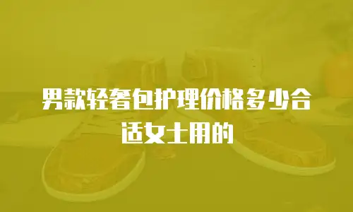 男款轻奢包护理价格多少合适女士用的