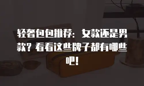 轻奢包包推荐：女款还是男款？看看这些牌子都有哪些吧！