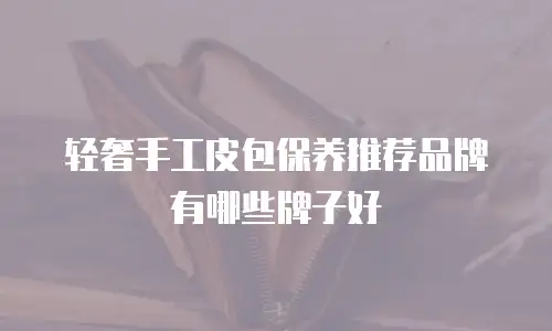 轻奢手工皮包保养推荐品牌有哪些牌子好