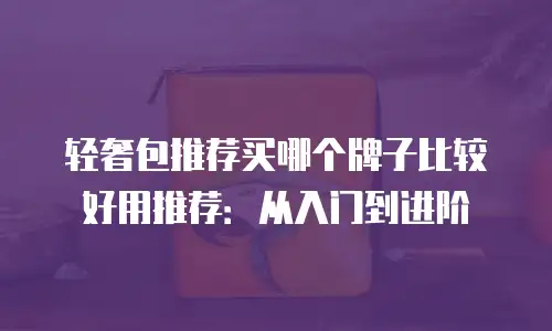 轻奢包推荐买哪个牌子比较好用推荐：从入门到进阶