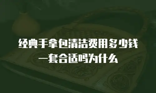 经典手拿包清洁费用多少钱一套合适吗为什么
