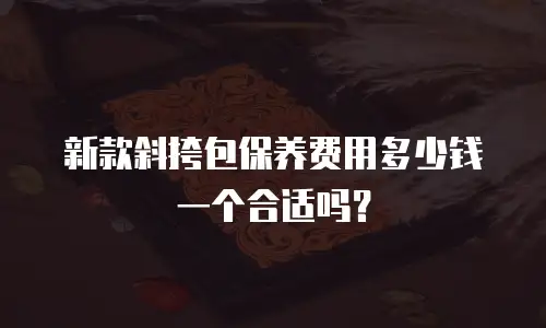新款斜挎包保养费用多少钱一个合适吗？