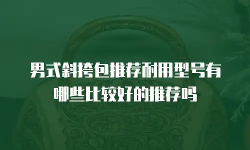 男式斜挎包推荐耐用型号有哪些比较好的推荐吗
