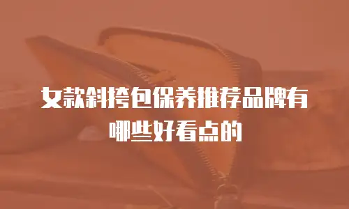 女款斜挎包保养推荐品牌有哪些好看点的