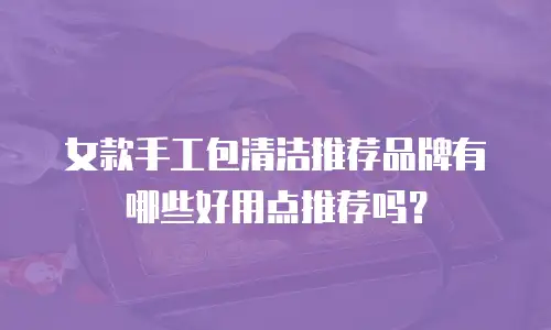 女款手工包清洁推荐品牌有哪些好用点推荐吗？