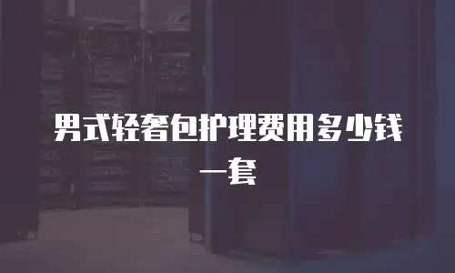 男式轻奢包护理费用多少钱一套