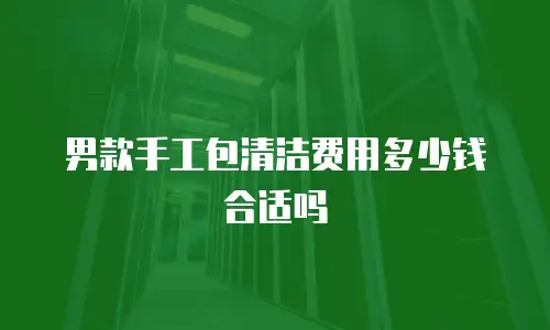男款手工包清洁费用多少钱合适吗