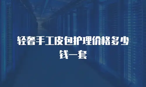 轻奢手工皮包护理价格多少钱一套