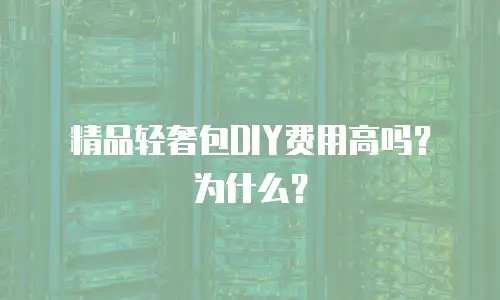 精品轻奢包DIY费用高吗？为什么？