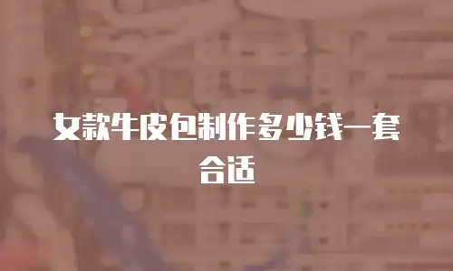 女款牛皮包制作多少钱一套合适