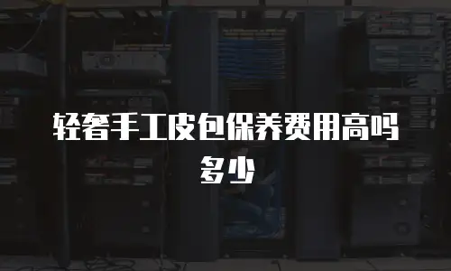 轻奢手工皮包保养费用高吗多少