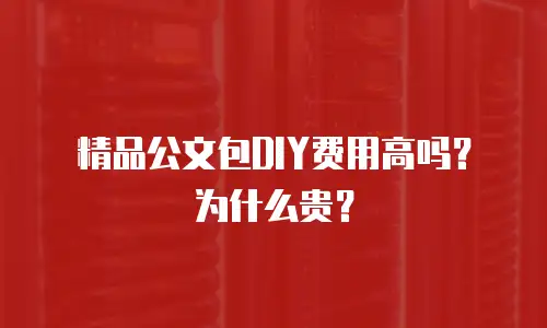 精品公文包DIY费用高吗？为什么贵？