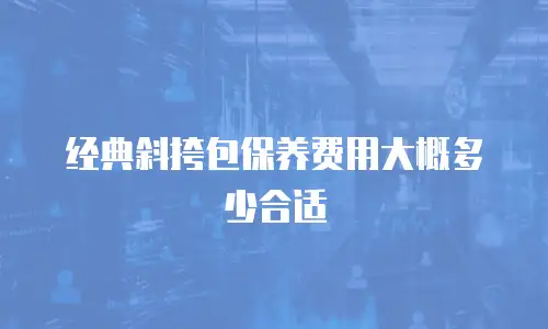 经典斜挎包保养费用大概多少合适