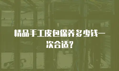精品手工皮包保养多少钱一次合适？