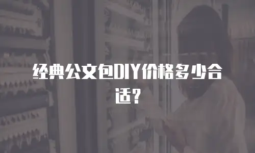 经典公文包DIY价格多少合适？