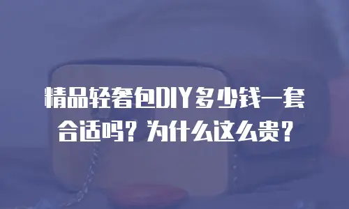 精品轻奢包DIY多少钱一套合适吗？为什么这么贵？