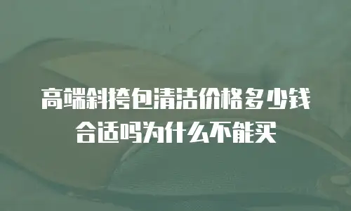 高端斜挎包清洁价格多少钱合适吗为什么不能买