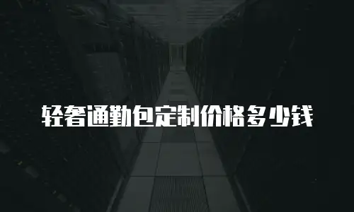 轻奢通勤包定制价格多少钱