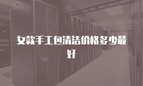 女款手工包清洁价格多少最好