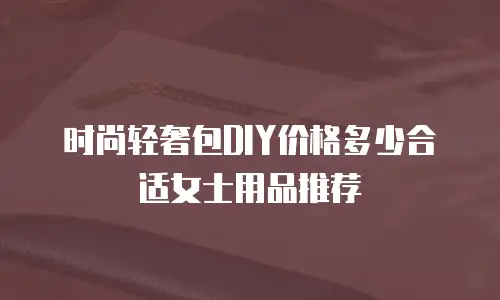 时尚轻奢包DIY价格多少合适女士用品推荐